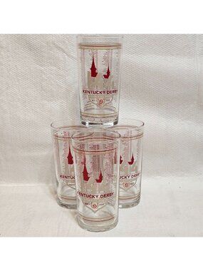 4 Genuine 144th Kentucky Derby Official Mint Julep Glass Churchill Downs 2018